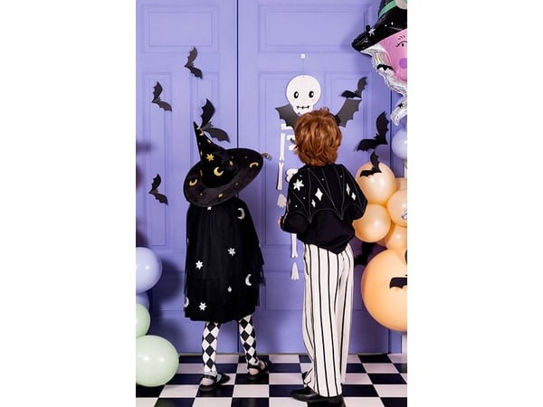 PartyDeco DNT11, Partydekorasjonssett, Papir, Svart, Halloween, 6 stykker
