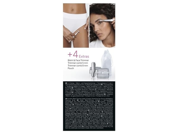 Braun Silk-épil Bikini Styler FG 1100 - Tarkkuuskarvanpoistolaite - johdoton