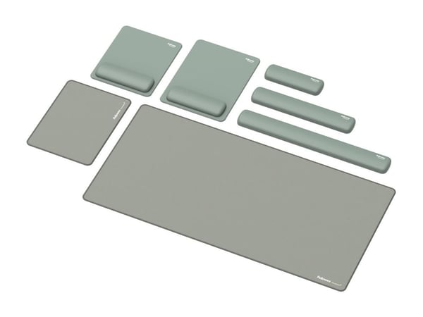 Fellowes Breyta - Desk mat: 80 x 40 cm - gummi - grågrønn