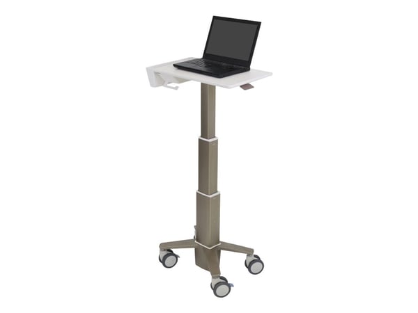 Ergotron CareFit - Vogn - Smal - for notebook - aluminium, kvalitetsplast, forsinket stål - hvit, varm gråfarge - skjermstørrelse: inntil 17,3"