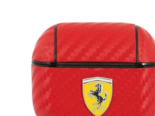 Ferrari FESA3CARE AirPods 3-skydd röd/röd On Track PU Carbon