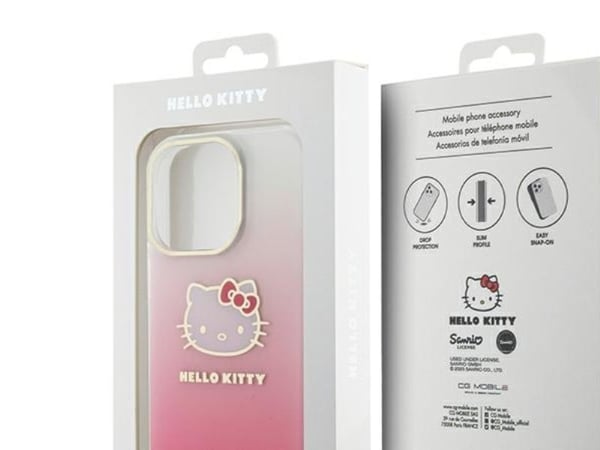 Sourcing Hello Kitty HKHCP13XHDGKEP iPhone 13 Pro Max 6.7" pink/pink hardcase IML Gradient Electrop Kitty Head
