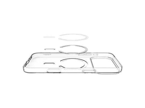 Spigen ACS10396, Mobilskal, Apple, iPhone 17 Pro, 16 cm (6.3"), Transparent, Vit