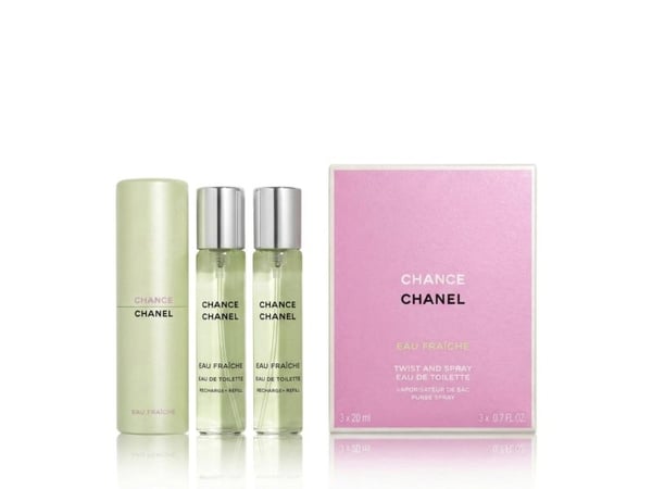 Chanel Chance Eau Fraîche Eau de Toilette-påfyllning 3 x 20 ml