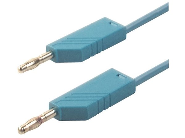 Hirschmann 934063102, Testausanturi, Sininen, Polyvinyylikloridi (PVC), 2.5 mm², -15 - 70 °C, 60 V