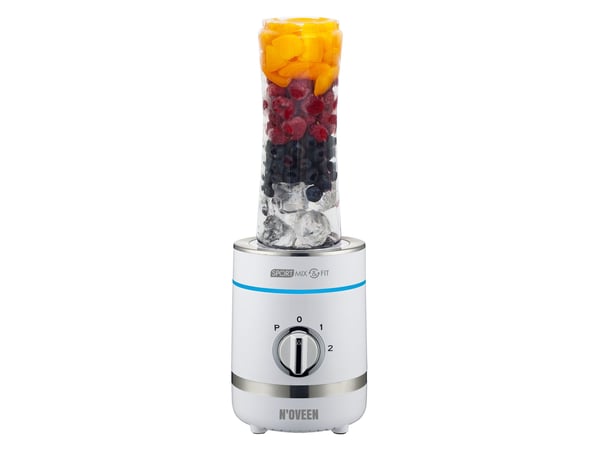 Noveen SB1100 X-LINE, Pöydällä pidettävä tehosekoitin, 0,6 L, Syke-toiminto, Jäänmurskaus, 300 W, Valkoinen