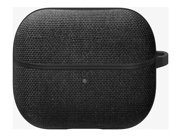 Spigen Urban Fit - Eske for ladeboks for tådløse ørepropper - polykarbonat, premium knitted fabric - svart - for Samsung Galaxy Buds3, Buds3 Pro
