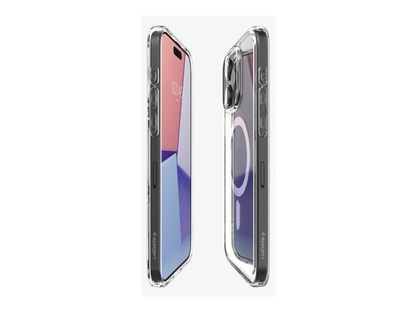 Spigen Ultra Hybrid MagFit - Baksidedeksel for mobiltelefon - MagSafe-samsvar - polykarbonat, termoplast-polyuretan (TPU) - hvit - for Apple iPhone...