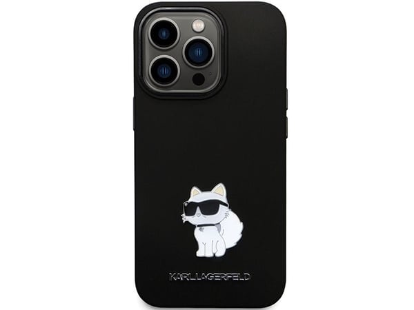Karl Lagerfeld KLHCP14XSMHCNPK iPhone 14 Pro Max 6,7" svart hardcase i silikon med metal-pin