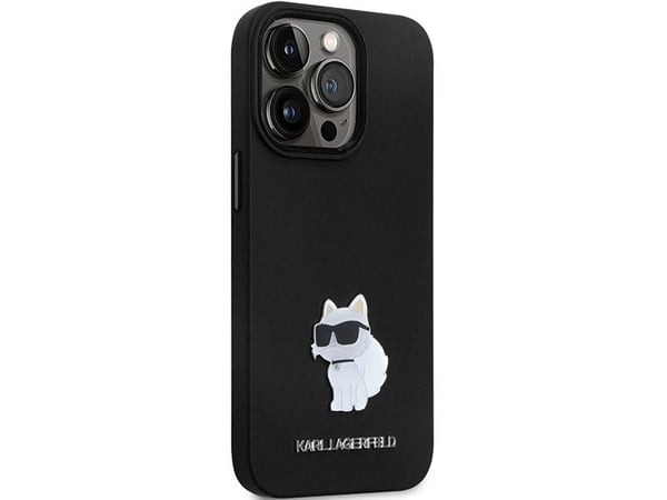 Karl Lagerfeld KLHCP14XSMHCNPK iPhone 14 Pro Max 6,7" svart hardcase i silikon med metal-pin