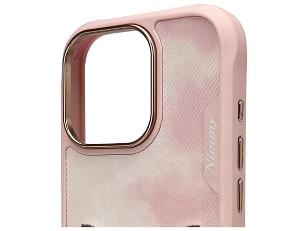 Nimmy Apple iPhone 16 Pro 6.3 dėklas telefonui rožinės spalvos Big Eyed Pet 2.0 Cat