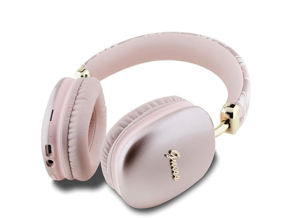 Guess trådlösa in-ear-hörlurar Metallic Script Logo, rosa (GUBHK1GCTCSP)