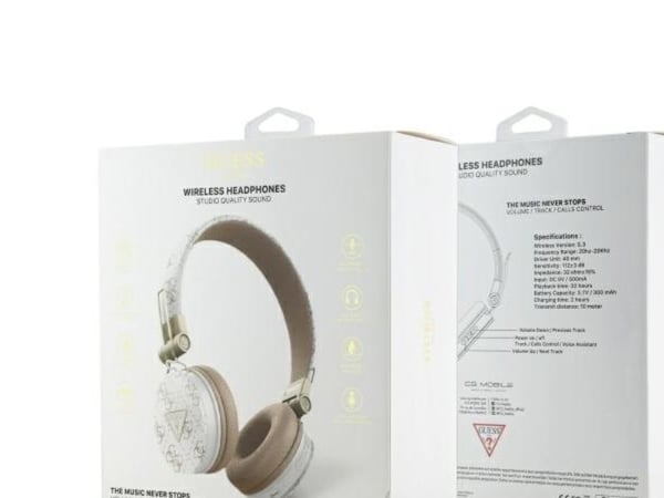 Guess Bluetooth ENC GUBH70E4PTMH on-ear hörlurar vit