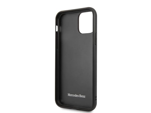 Mercedes Benz Apple iPhone 11 Pro Max Mercedes hårt mobilskal Wood Line Walnut (MEHCN65VWOLB) brun
