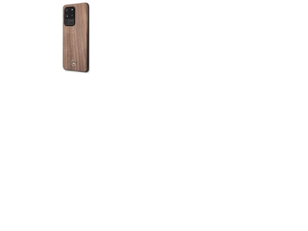 Mercedes Benz Samsung Galaxy S20 Ultra mobilskal deklas Wood Line valnöt (MEHCS69VWOLB) brun