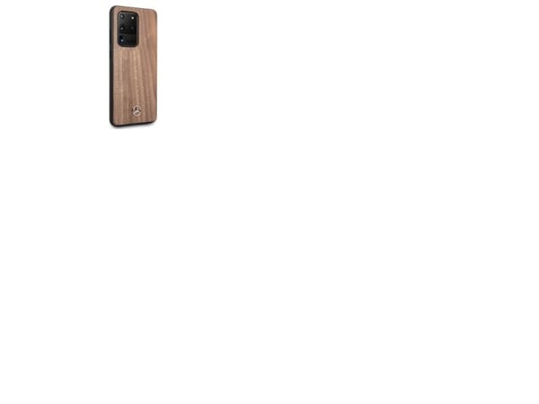 Mercedes Benz Samsung Galaxy S20 Ultra mobilskal deklas Wood Line valnöt (MEHCS69VWOLB) brun