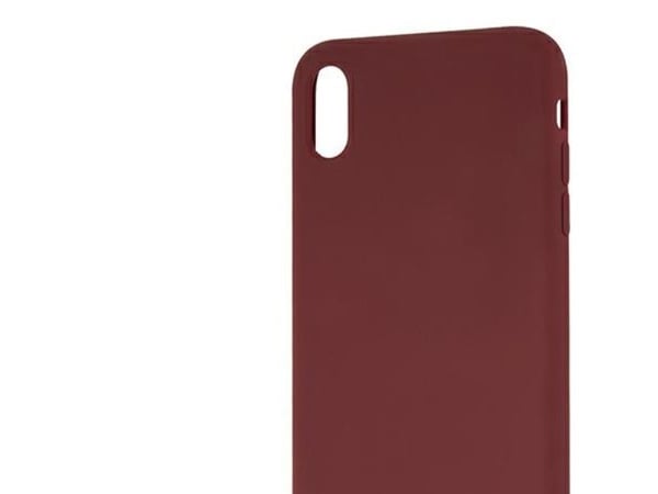 Mercedes Benz Apple iPhone XS Max mobilskal Silicone Line (MEHCI65SILRE) röd