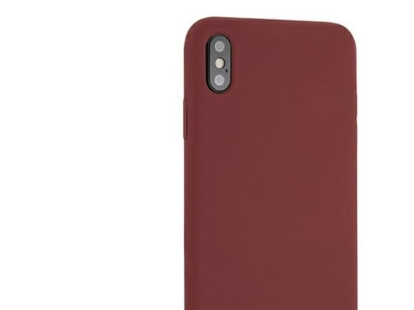 Mercedes Benz Apple iPhone XS Max mobilskal Silicone Line (MEHCI65SILRE) röd