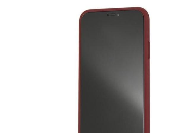 Mercedes Benz Apple iPhone XS Max mobilskal Silicone Line (MEHCI65SILRE) röd