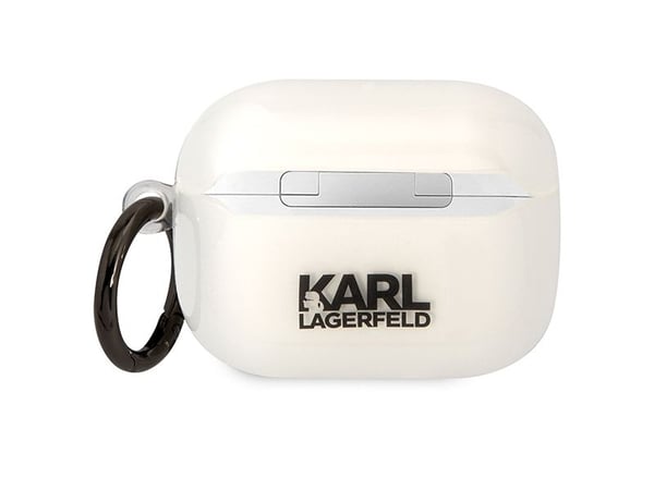 Karl Lagerfeld KLACAPSILGLWH AirPods Pro -suojus biały/valkoinen Silikoni Ikonik