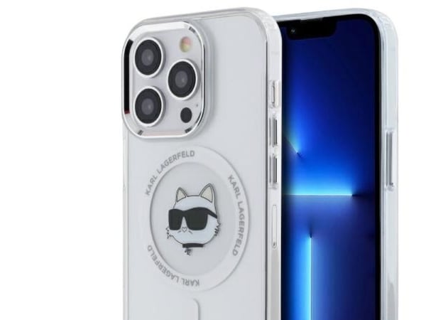 Karl Lagerfeld KLHMP14LHLSCHH Apple iPhone 14 Pro 6.1" telefondeksel hvit IML Metal Choupette Head MagSafe
