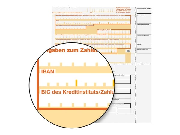 Sigel - SEPA credit transfer form - 100 ark - A4 (210 x 297 mm)