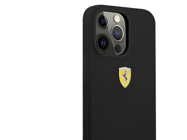 Ferrari FESSIHCP13XBK iPhone 13 Pro Max 6,7" svart/svart silikonskal