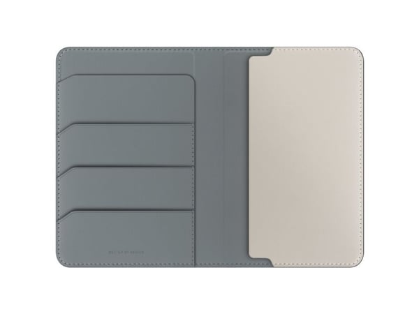 Passikotelo UNIQ Belmont RFID-blokkaus vihreä ja norsunluu
