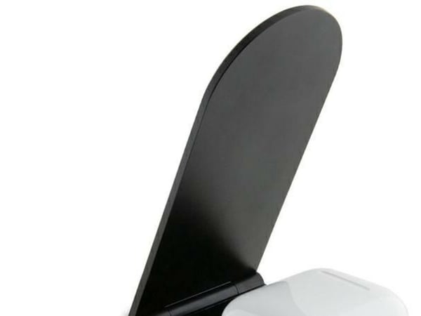 TRITON Ferrari lader sammenleggbar, induktiv 2-i-1, FECBFMALK 15W, sort/black Printed Logo, MagSafe