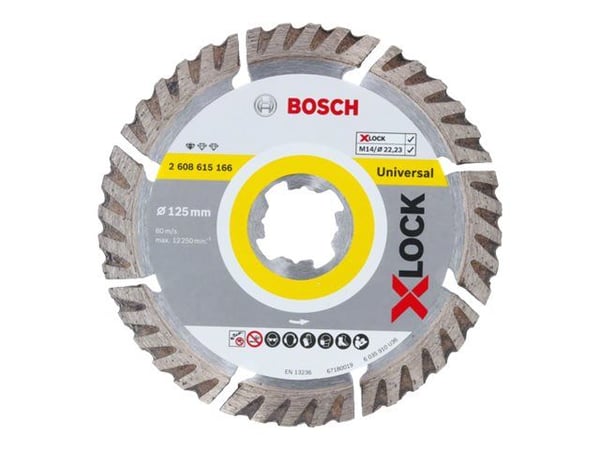 Bosch X-LOCK diamantskæreskive universal, 125 x 22,23 mm