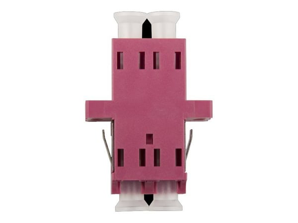 METZ CONNECT OpDAT - Nettverksadapter - LC multimodus (hunn) til LC multimodus (hunn) - fiberoptisk - dupleks - OM4 - fiolett