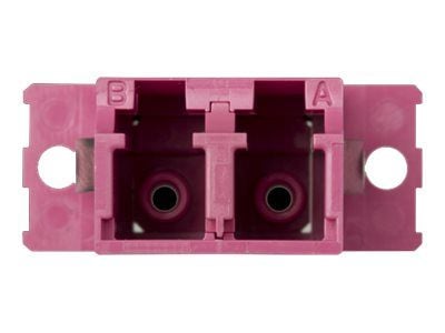 METZ CONNECT OpDAT - Nettverksadapter - LC multimodus (hunn) til LC multimodus (hunn) - fiberoptisk - dupleks - OM4 - fiolett