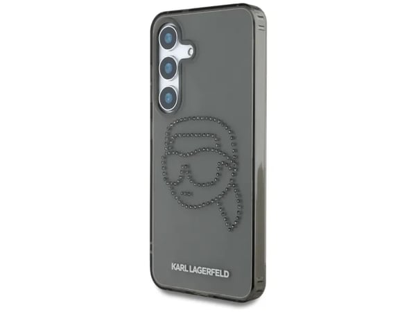 Karl Lagerfeld-skal till Samsung Galaxy S25 KLHCS25SHKHDCELK (IML Rhinestones K Head) svart