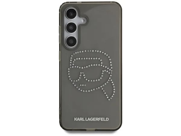 Karl Lagerfeld-skal till Samsung Galaxy S25 KLHCS25SHKHDCELK (IML Rhinestones K Head) svart