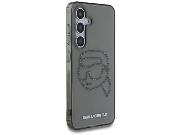 Karl Lagerfeld-skal till Samsung Galaxy S25 KLHCS25SHKHDCELK (IML Rhinestones K Head) svart