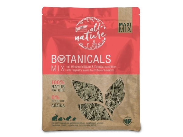Botanicals Maxi Mix med hindbærblade og kornblomstblomster (400g)