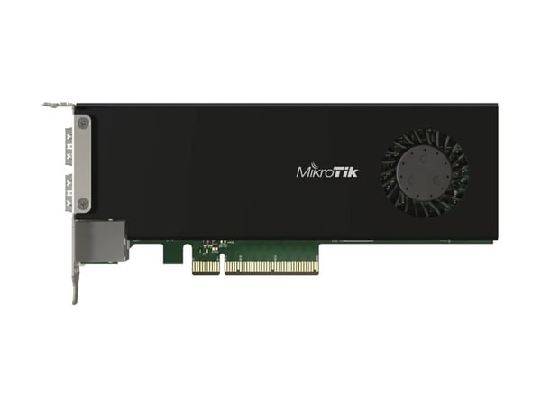 MikroTik CCR2004-1G-2XS-PCIe nettverkskort 2x 25G SFP28, 1x Gigabit Ethernet