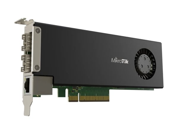 MikroTik CCR2004-1G-2XS-PCIe nettverkskort 2x 25G SFP28, 1x Gigabit Ethernet