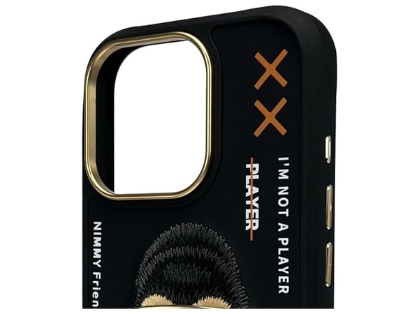 Nimmy Apple iPhone 16 Pro 6,3" dėklas telefonui juodos spalvos Cool&Cute 2.0 Monkey