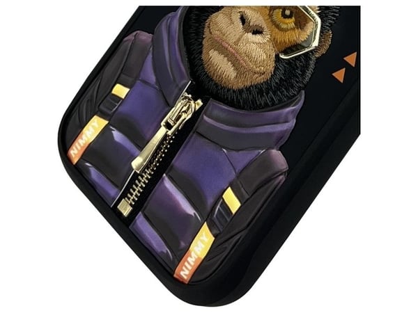 Nimmy Apple iPhone 16 Pro 6,3" dėklas telefonui juodos spalvos Cool&Cute 2.0 Monkey
