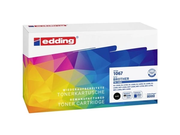 Edding EDD-1067, 8000 sider, Sort, 1 stykker