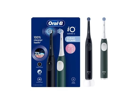 Braun iOS2d.2ZZ9.0 Oral-B iO2 elektrisk tannbørste Duo Night svart/grønn