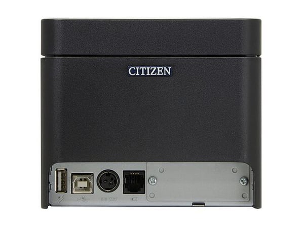 Citizen CT-E601 - Kvittoskrivare - direkt termisk - Rulle (8,3 cm) - 203 dpi - upp till 350 mm/sek - USB 2.0 - kniv - svart