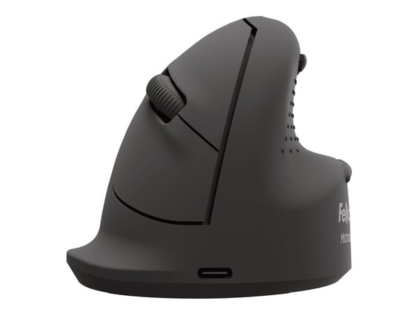 Fellowes 100143583, Vasenkätinen, Vaakasuuntainen muotoilu, Optinen, Bluetooth + USB Type-C, 2400 DPI, musta