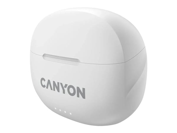 Canyon TWS-8 - True wireless-hodetelefoner med mikrofon - i øret - Bluetooth - aktiv støydemping - hvit
