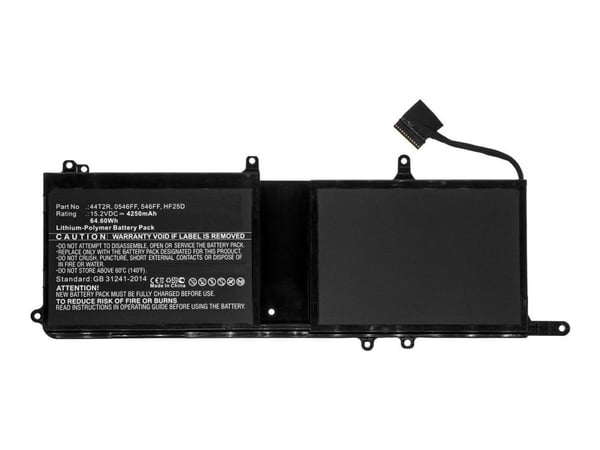 CoreParts - Batteri til bærbar PC (tilsvarer: Dell 0546FF, Dell 44T2R, Dell 546FF, Dell HF25D) - 15.2 V - litiumpolymer - 4250 mAh - 64.6 Wh - svart