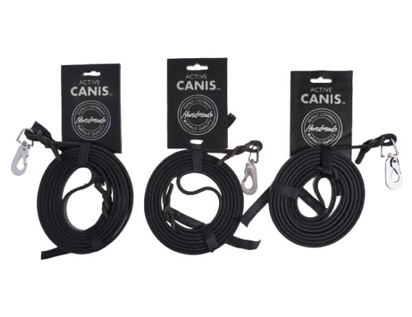 Active Canis Leather Leash (pcp hook) 0,6 x 180 black