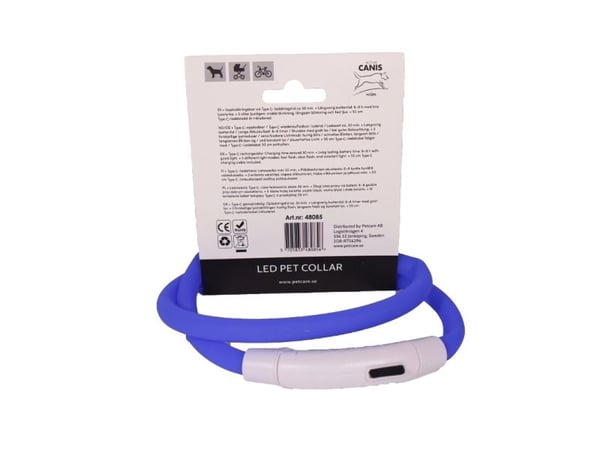 Active Canis USB LED Collar Blue