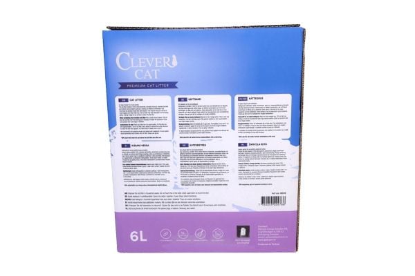 Clever Cat lavendel kattsand 6 L