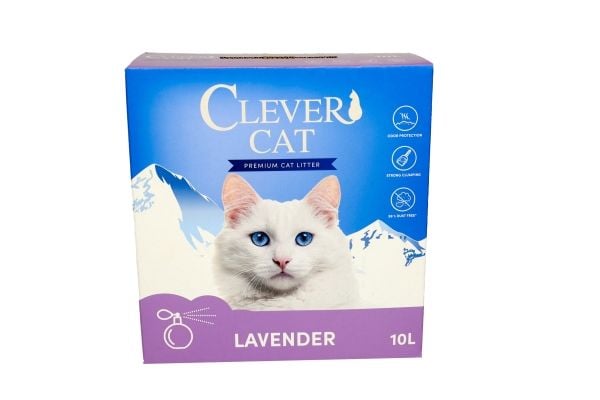 Clever Cat kattsand Lavendel 10 L